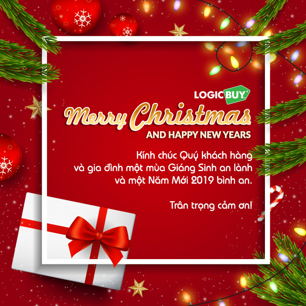 LogicBUY Merry Christmas And Happy New Year 2019