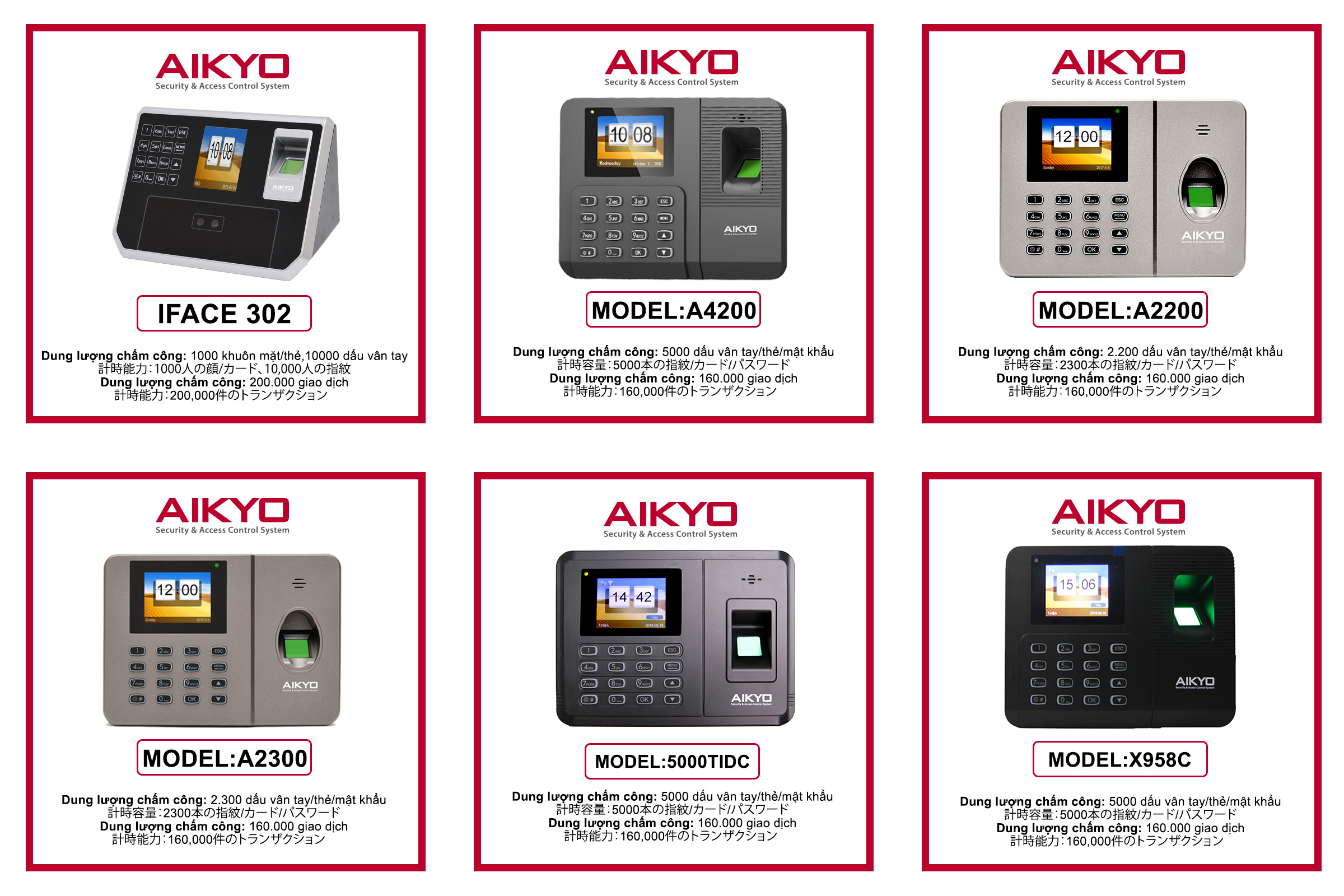 Máy chấm công Aikyo