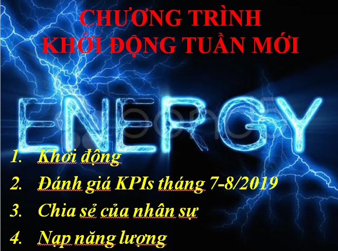 CHƯƠNG TRÌNH KHỞI ĐỘNG NGÀY MỚI 09/09/2019