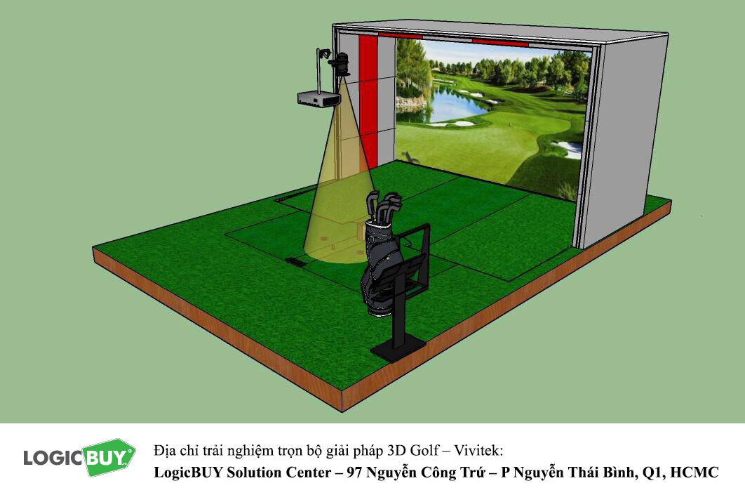 Phòng Golf 3D Vivitek 4