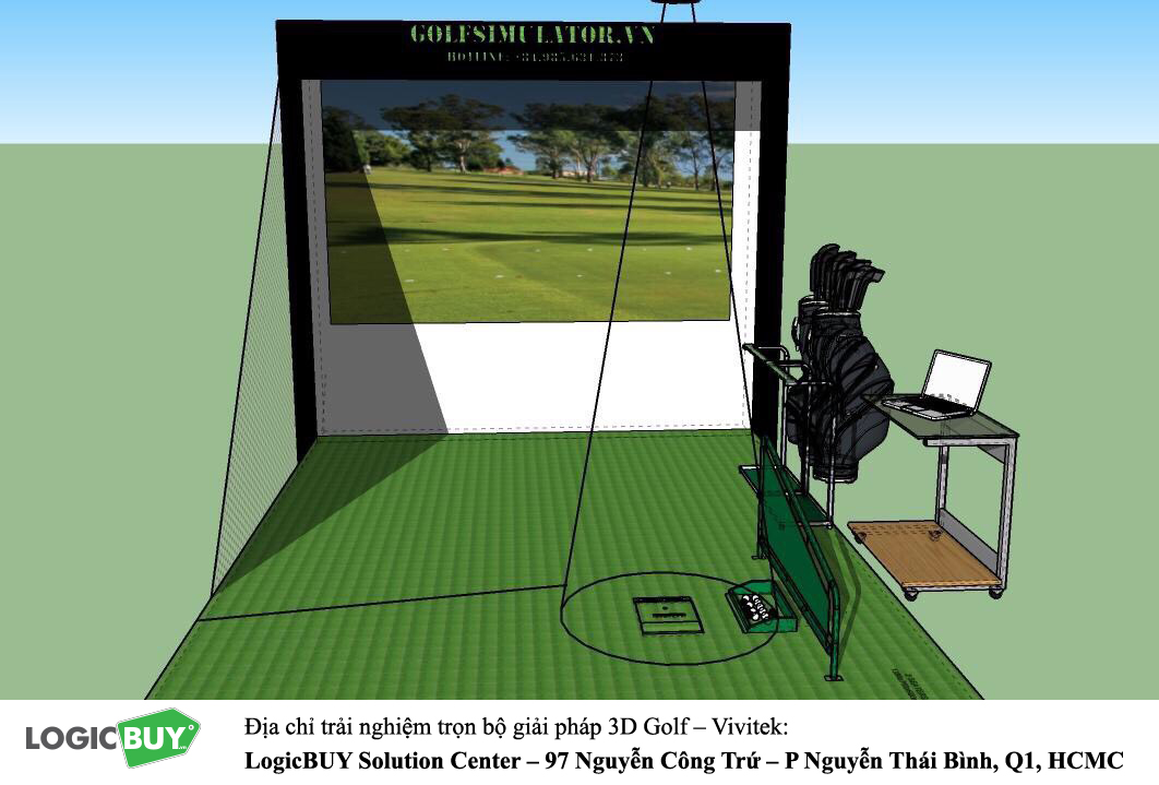 Phòng Golf 3D Vivitek 1