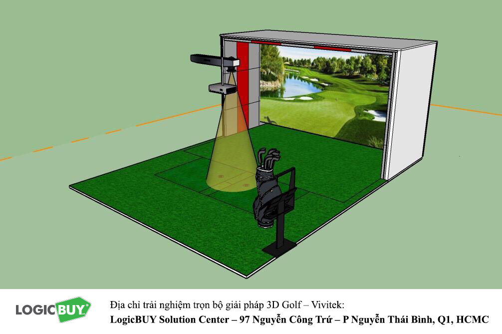 Phòng Golf 3D Vivitek 5