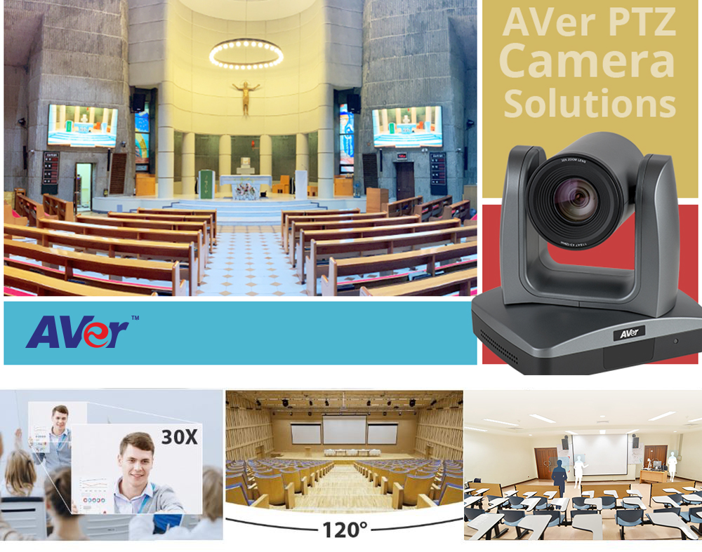 Camera PTZ hoàn hảo cho các phòng hội nghị từ trung bình đến lớn.
