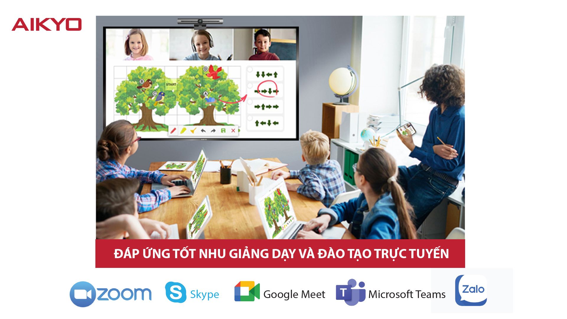 Cách đơn giản giúp tivi kết nối với Zoom học online mùa dịch