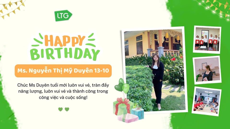 Chúc mừng Sinh Nhật Ms Nguyễn Thị Mỹ Duyên 13/10