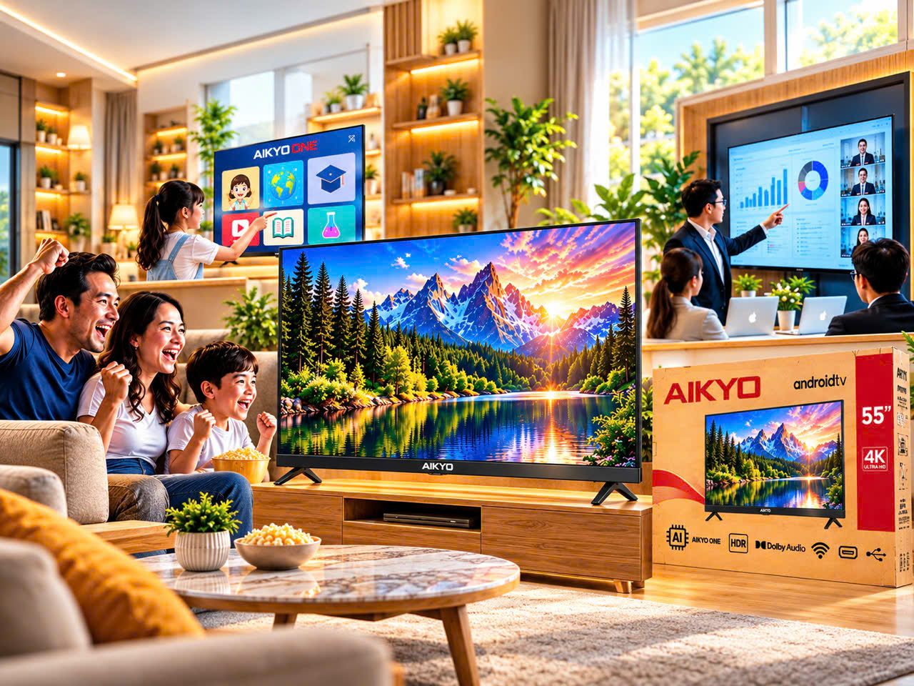 AIKYO TV THẾ HỆ THỨ 3 – MỘT CHIẾC TV, BA GIÁ TRỊ: GIẢI TRÍ – HỌC TẬP – LÀM VIỆC